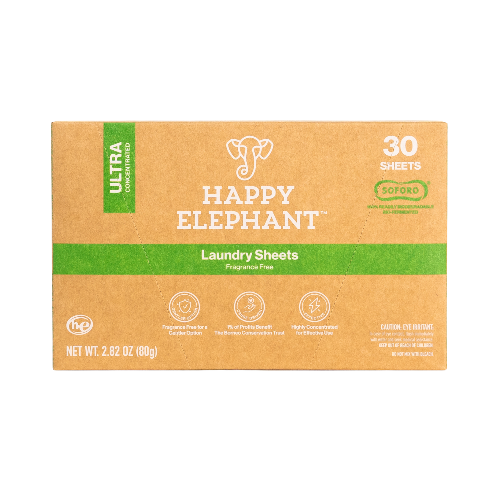 Laundry Detergent Sheets - 30 Count - Happy Elephant USA