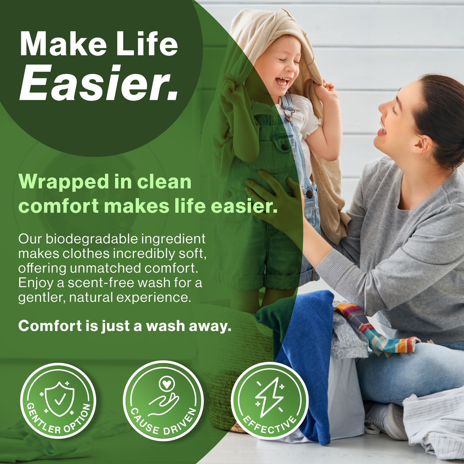 Laundry Detergent Sheets - 62 Count - Happy Elephant USA