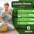 Laundry Detergent Sheets - 6 Count (Pack of 3) - Happy Elephant USA